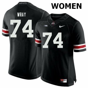 NCAA Ohio State Buckeyes Women's #74 Max Wray Black Nike Football College Jersey TKI3745LV
